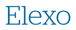 Elexo logo bleu en toutes lettres